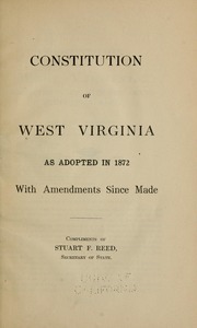 1872 Constitution, https://archive.org/details/con00stitutionofwewestrich/page/n4 1872 Constitution, https://archive.org/details/con00stitutionofwewestrich/page/n4